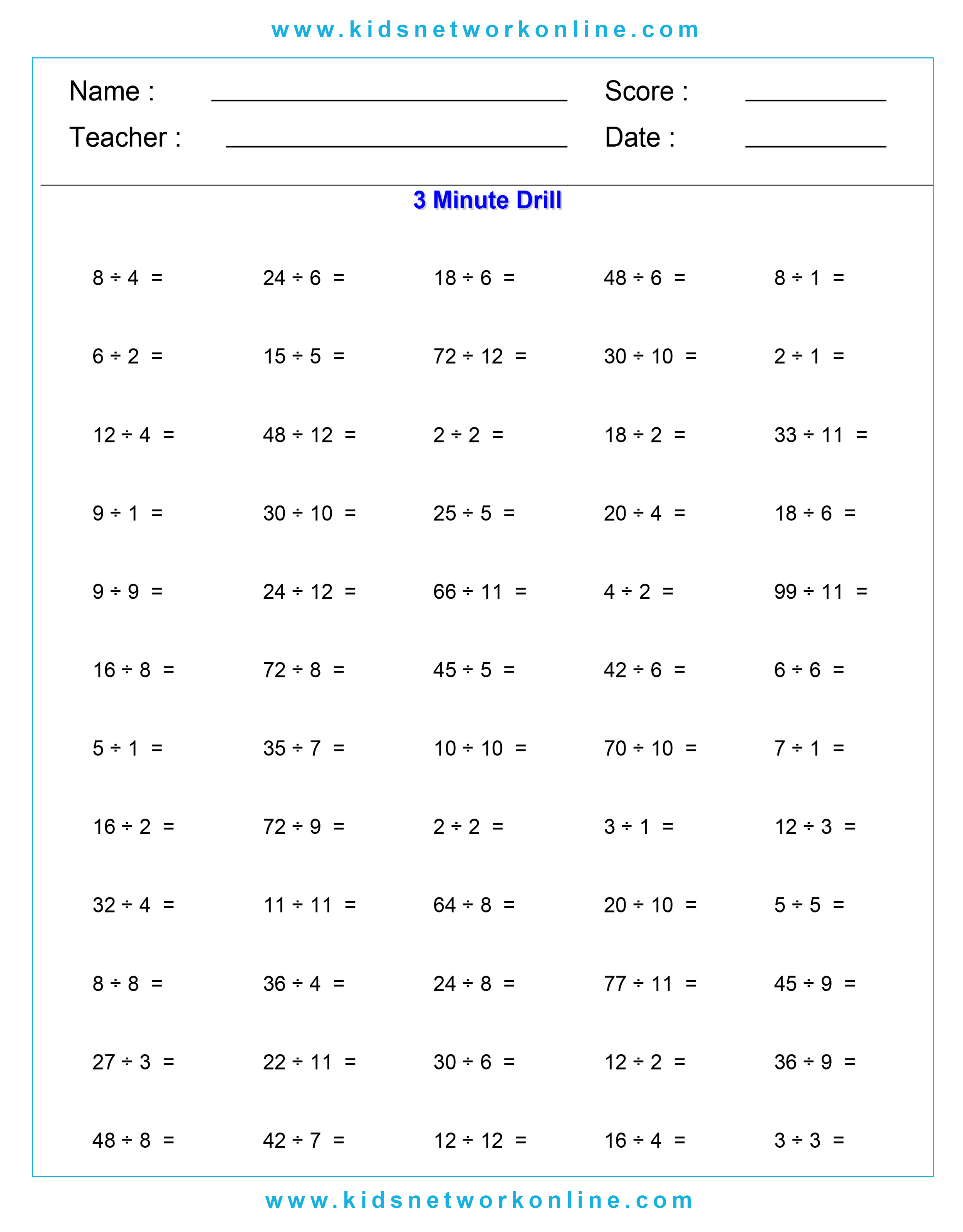 Division-practice-Worksheets