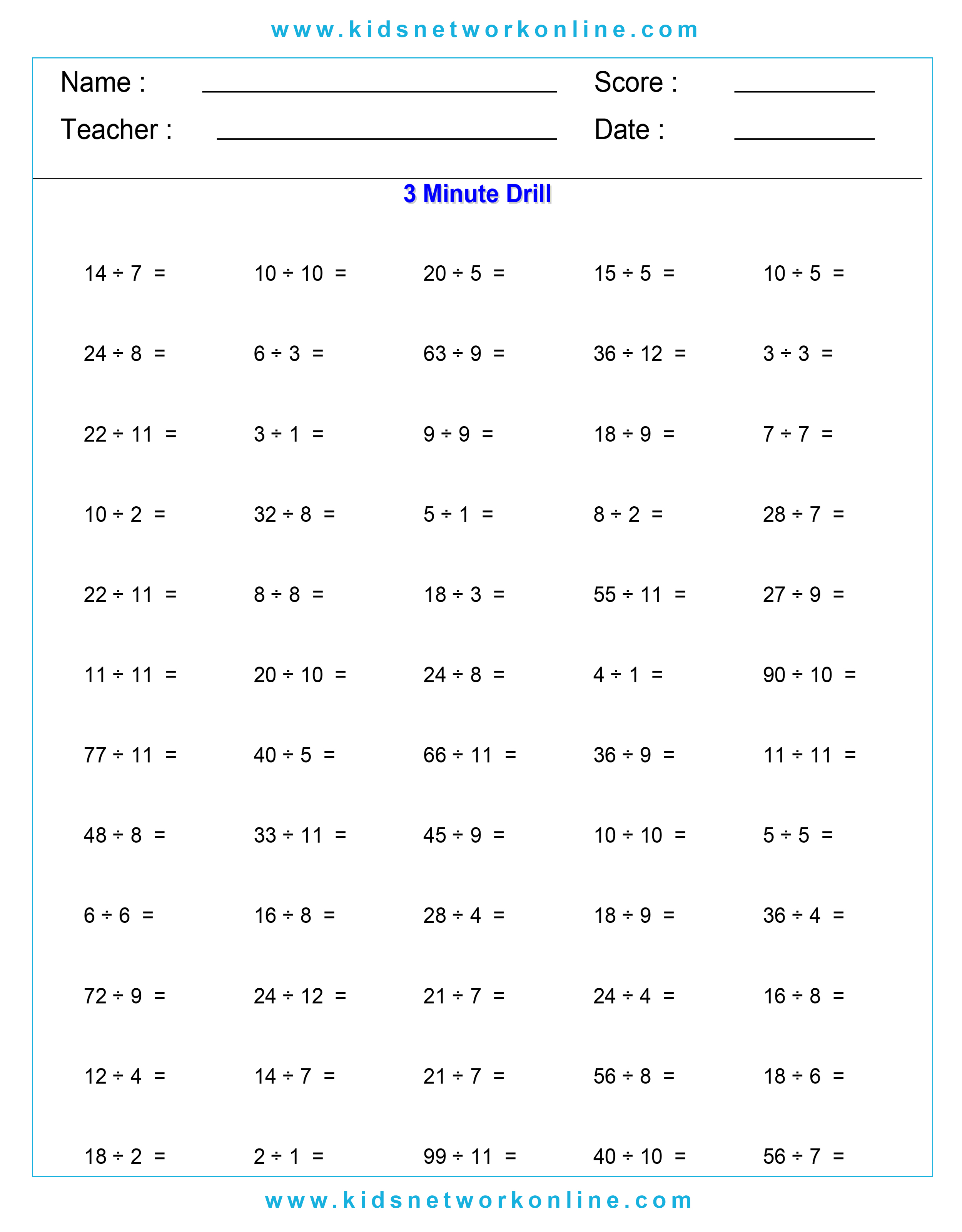 Division-practice-Worksheets