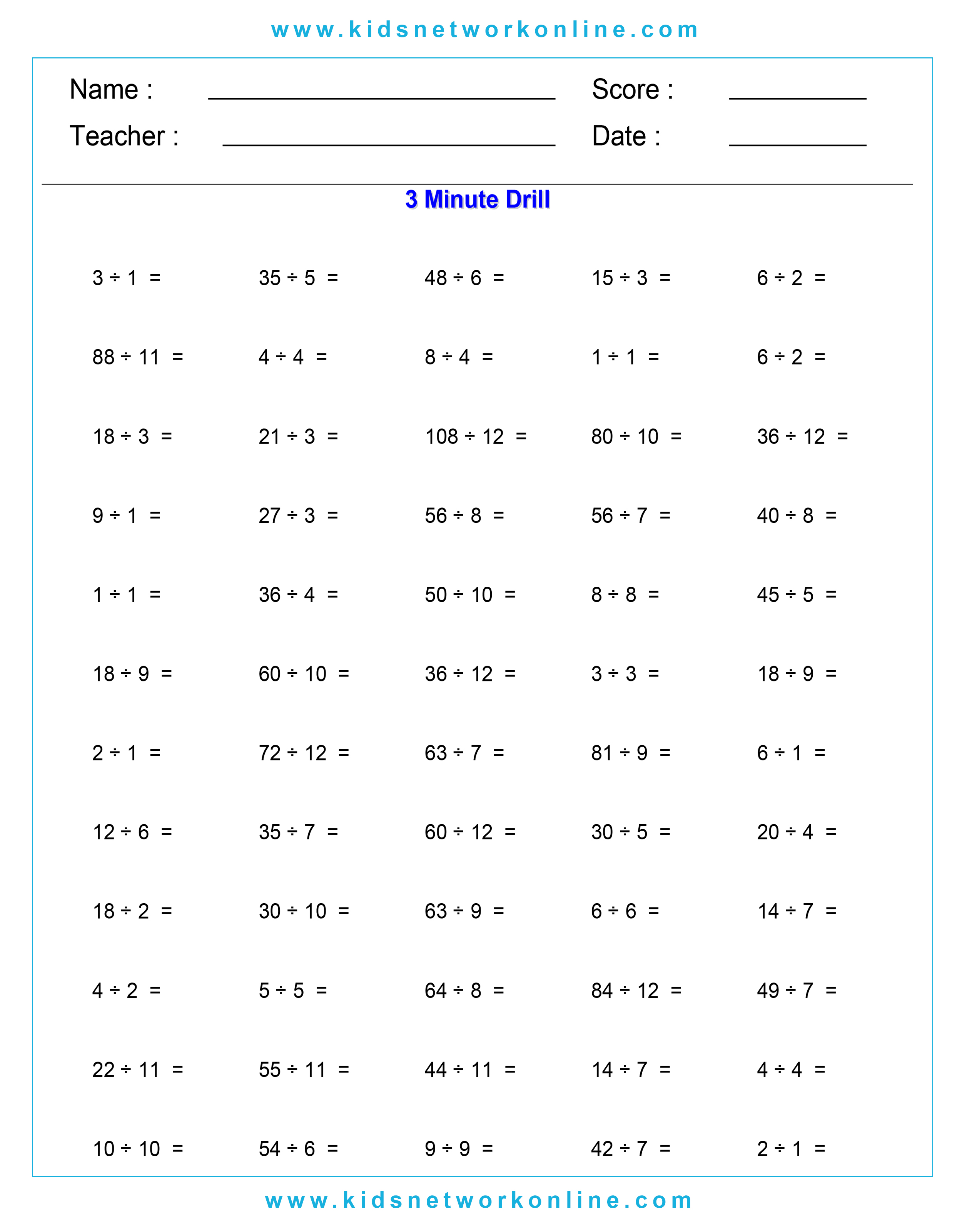 Division-practice-Worksheets