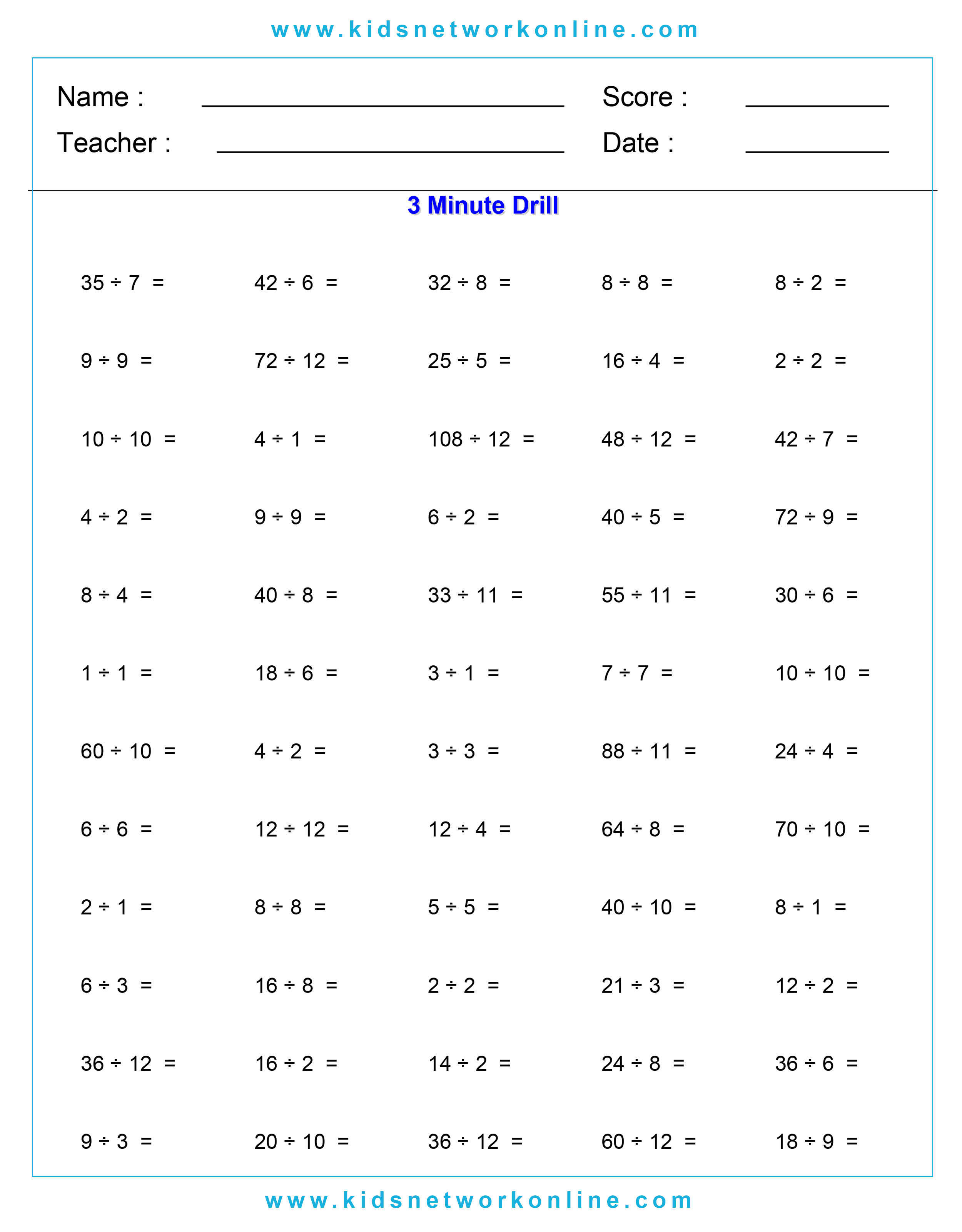 Division-practice-Worksheets