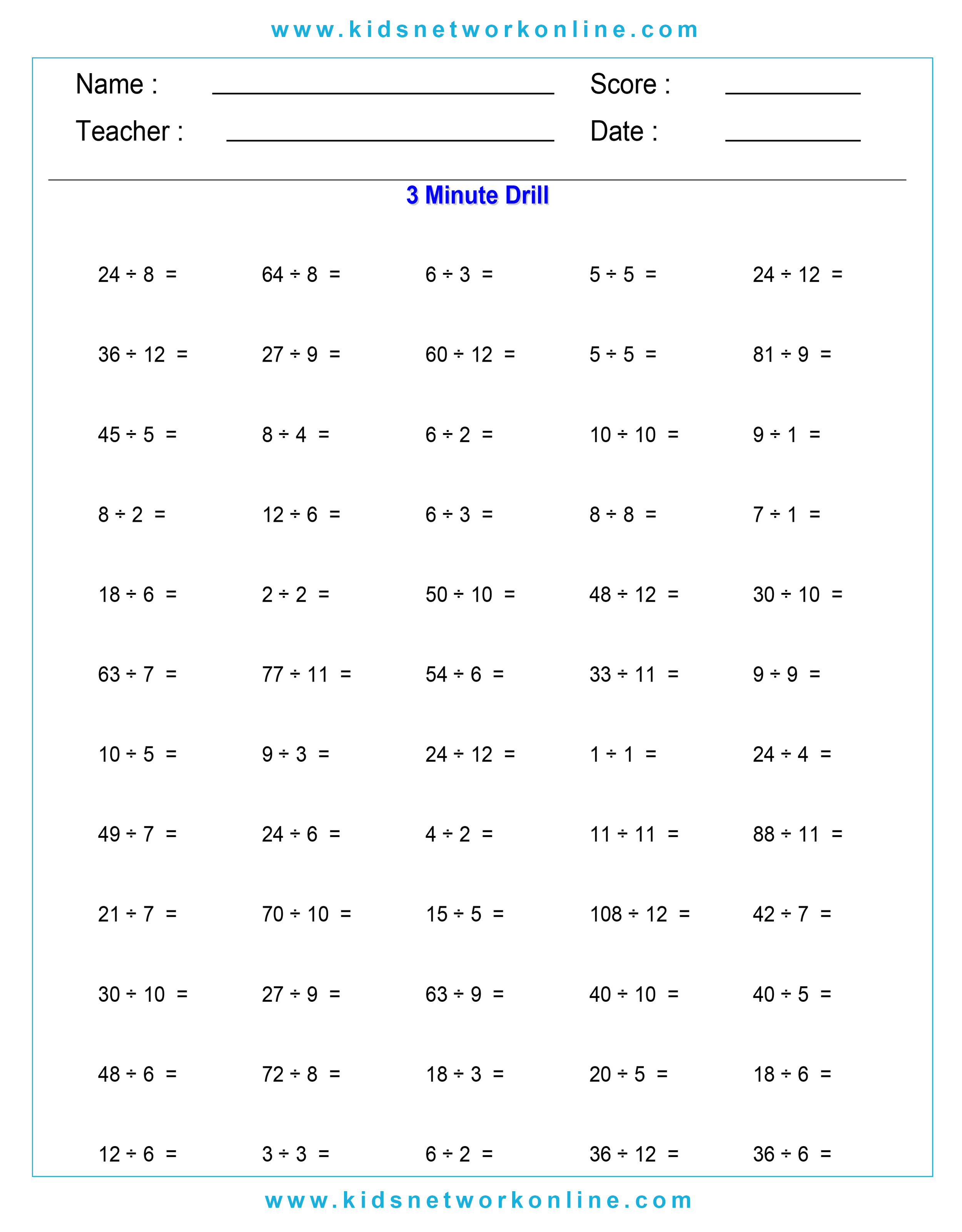 Division-practice-Worksheets