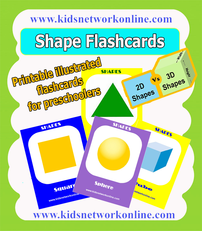 shapes flashcards for kids