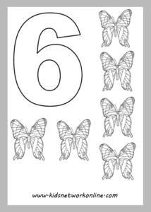 Number 6 coloring worksheet
