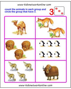 Count and circle the object worksheets