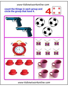 Count and circle the object worksheets
