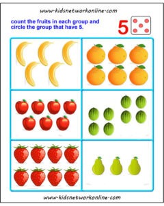 Count and circle the object worksheets
