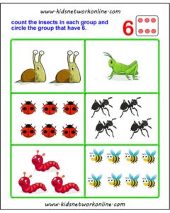 Count and circle the object worksheets