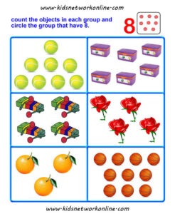 Count and circle the object worksheets