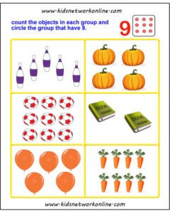 Count and circle the object worksheets